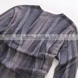 Mens Printing Fine Wool Crew Neck Autumn Knit Sweater thumbnail-5