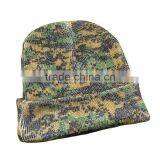 China Wholesale Acrylic Custom Cuff Pritted Knit Cap thumbnail-1