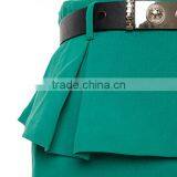 Plain/simple Pencil Women Short Skirts With Exposed Back Zip thumbnail-4