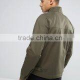Custom Best Price High Quality New Design Durable Functional Pockets Funnel Collar 100% Cotton Twill Brown Casual Men Jacket thumbnail-2