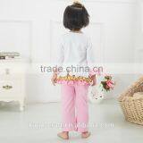 Colorful Girls Top And Pants Ruffle Clothes Sets Baby Two Piece Outfit thumbnail-1