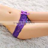 Stock Fashion Summer Style Underware Women Lace Thongs Sey G String T Back Lady Briefs Seamless Underwear Printed Lace Lady T pa thumbnail-2