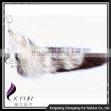CX-R-06 Custom Fur Keychain/ Promotion Genuine Fox Fur Tail Key Chain thumbnail-3