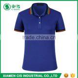 2017 Hot Sale Color Combination Collar Design Women Short Sleeve Blank Polo Shirts thumbnail-5