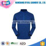 Wholesale Polyester Dri-Fit Breathable Half-Zip Men Running Shirts With Long Sleeves thumbnail-4