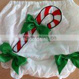 Wholesale Baby Bloomer Set White and Green Bloomers thumbnail-1