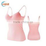 Hsz-8898 Soft Comfortable Smooth Seamless Camisole Lady Underwear Fashion Padded Bra Wholesale thumbnail-5