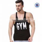 GYM Text Printing Long Tank Tops for Men Cheap Mens Long Tank Tops thumbnail-1