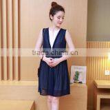 Zm51273a V Neck Plus Size Pregnant Women Loose Dress thumbnail-3