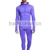 Seamless Sportswear Hoodie Suit for Men's With Thumbholes and Tight Legging thumbnail-1