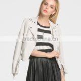 2017 Latest Designs Lady Casual Fashion Women Leather Jacket for Wholesale Winter Coat Leather thumbnail-2