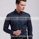 Wholesale fashion slim fit mens long sleeve dress shirts with good quality