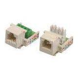 Cat3 Cat5e Cat6 CAT6A 6P4C Keystone Network Jack With Terminal Block