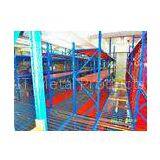Utilizing Industrial Rack Supported Mezzanine With Powder Coat Paint Finish