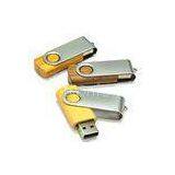 8GB / 16GB Wooden USB Flash Drive Swivel With Logo Customized thumbnail-1