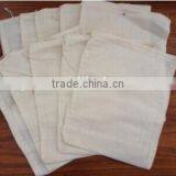 100% COTTON NATURAL MUSLIN DRAWSTRING BAG Drawstring Muslin Bags 3" X 5"