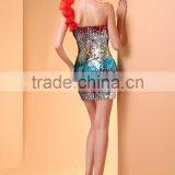 Elegant Lace Prom Dress Appliqued Beaded Top A Line Tulle Red Short Evening Dress Mini Party Dress 2017 ED46 thumbnail-3