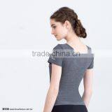 Women Sports Fitness Gym Women Clothing Blank Tee Shirts thumbnail-2