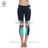 OEM Wholesaler Custom Made Women Sexy Net Leggings White and Mesh Tights High Waisted Band Pocket Yoga Pants thumbnail-1