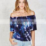 Buy Girls Wear New Fashionable Off Shoulder Tie & Dye Tops Online