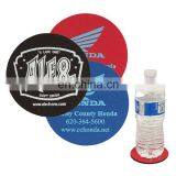 Custom Polyester Fabric Recycled Rubber Drink Coaster With Rubber Bottom thumbnail-6