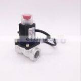 DN15 Manual Reset 1/2" / Hose to Hose / Aluminum Alloy Gas Emergency Shut off Solenoid Valves Home Gas Leak Detector Alarm DC9V thumbnail-4