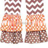 New Autumn Baby Girls Top Ruffle Flower Pants Suits Boutique Outfits White Thanksgiving Turkey Clothes thumbnail-4