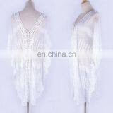 Plus Size Mesh Cover up Beach Sarong Bathing Suit Cover Ups Embroidery Beachwear Ropa de Playa Mujer Beach Tunic Pareo de Plage thumbnail-6