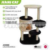 Wholesale Three Platforms Wood Material Pet Toy of Cat Scratcher thumbnail-2