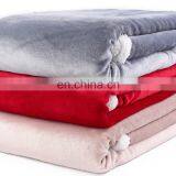 Amazon Hot Selling Customized High Quality Plush Thick Flannel Fleece Sherpa Backing Warm Throw Blankets for Winter thumbnail-1