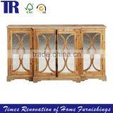 antique southern China style furniture sideboard,Recycle FIR Sideboard,wood glass sideboards