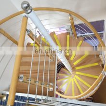 New Design Customize Size Indoor Arc Curved Stairs Spiral Staircase