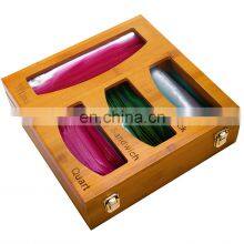 Bamboo Ziplock Bag Storage Organizer For Kitchen Openable Top Lids,Suitable For Sandwich,Gallon Quart & Snack thumbnail-1