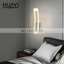 HUAYI High Quality Silver Color Modern Decoration 11w Indoor Living Room Loft LED Wall Lamp