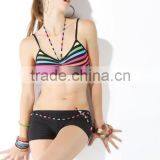 2011 new arrival sexy rainbow bikini swimwear and beachwear