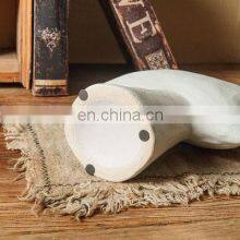 Simple Japanese Style Plain Embryo Home Decoration Retro Ceramic Ornaments Dry Flower Ikebana Ceramic Vase thumbnail-3