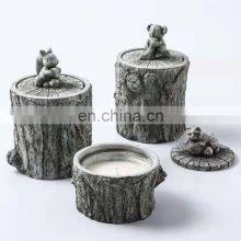 Eco-Friendly Custom Cement Candles Jar Holder Container Home Decoration Luxury Fragrance Scented Soy Wax Candles thumbnail-5
