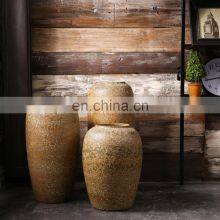 Farm House Style Decorative Clay Ceramic Antique Retro Large Floor Vase thumbnail-3