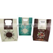 Factory Printing Dry Fruit Nuts Oatmeal 8 Side Gusset Bag With Handle Customized Packaging Flat Bottom Bag With Zipper thumbnail-3