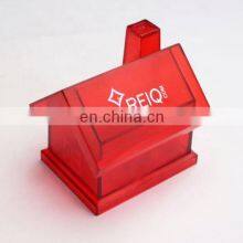 House Shaped Money Box Design,personalized Red Transparent Money Box,money Storage Box