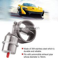 2.5in 63mm Car Exhaust Control Valve Boost Vacuum Activated Exhaust Cutout/Dump Air Vent Outlet Fit for E30 Silver thumbnail-4