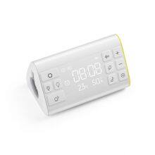 DC 5V 1800mah Antique Style Temperature Humidity LED Display Alarm Clock Wake up Light Radio White Noise Machine thumbnail-3