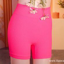 Factory Sale No Show Lingerie Set Women's 2 Piece Seamless Racerback Bra and High Waisted Underwear thumbnail-4