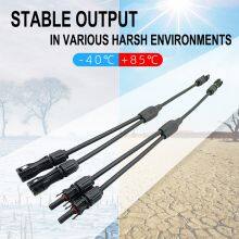 DC1500V Solar Panel Wiring Harness Y Type 2 in 1 Cable Branch Without Connector thumbnail-4