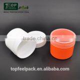 Orange and White Hair Gel 250g Cream Jar and Pots , Transparent Cap thumbnail-2
