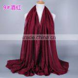 New Design Cotton Colorful Pearl Beads Muslim Hijab Shawl Quality Choice thumbnail-5