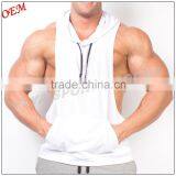 Bodybuilding Stringer Hoodie Gym Racerback Muscle Tank Top Hoodie