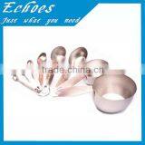 8-piece Stainless Steel Measuring Cup and Spoon