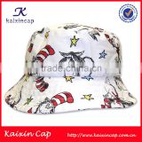 custom high quality cotton printing bucket baby hat with your design logo