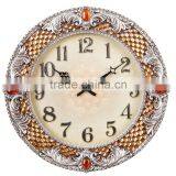 48cm Jewelry Amber Resin Luxury Wall Clock Women thumbnail-1
